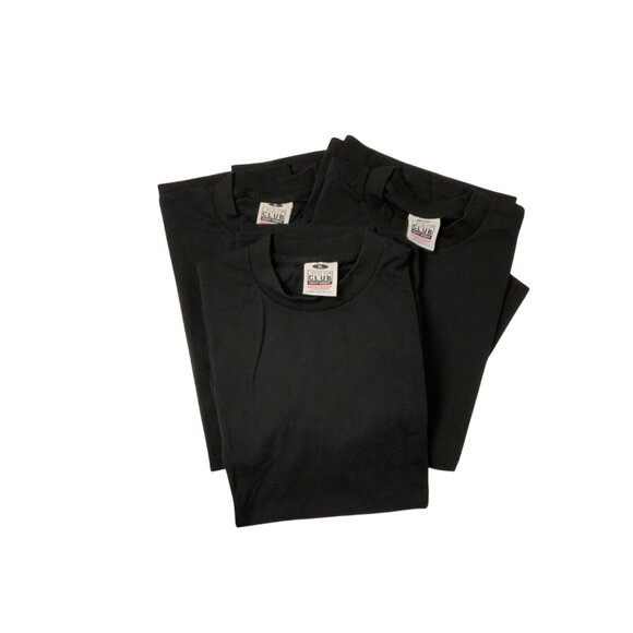 Pro Club Heavyweight Black T-Shirt Bundle Of 3 XL 100% Cotton - Picture 1 of 4